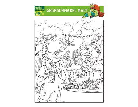 Grünschnabel Malvorlage 4 25